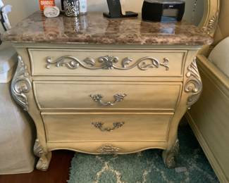 MARBLE TOP NIGHT STAND MCKENNA