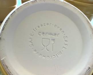 Set of 6 Cerner Ceramic Yellow/White Ramekins