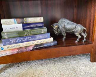 Metal Buffalo Sculpture