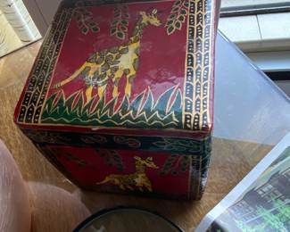 Trinket Box with Giraffe Design