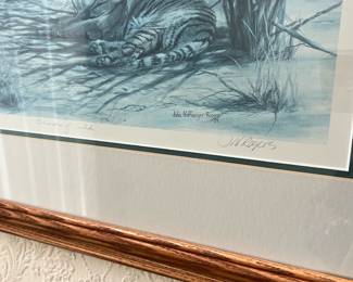 Framed and Matted Print "Shades of Gold" by Julia Noffsinger Rogers