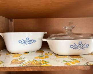 Corning Ware Blue Cornflower Casserole Dishes