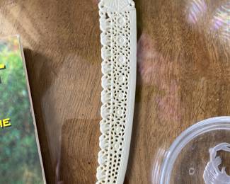 Carved Plastic Elephant Themed Letter Opener