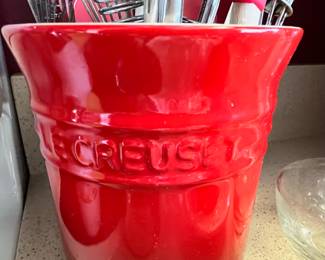 Le Creuset Red Utensil Holder