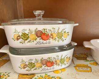 Corning Ware Spice of Life L'Echalote Casserole Dishes