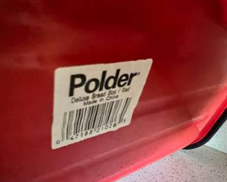 Polder Red Bread Box