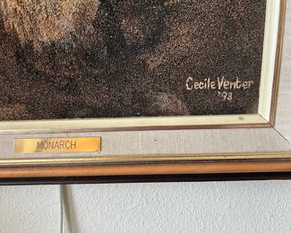 Portrait of Lion "Monarch" by Cecile Venter