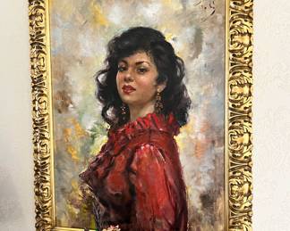 Oil Painting Portrait of Woman by Rishali