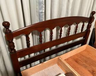 Cherry Wood Twin Bed Headboard