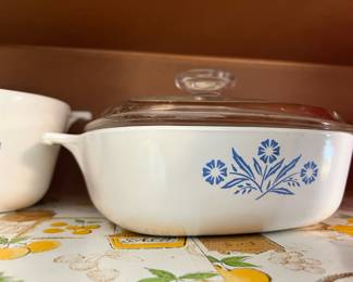 Corning Ware Blue Cornflower Casserole Dishes
