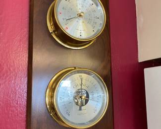 Mounted Maximum Barometer and  Wind Speed & Direction Monitor