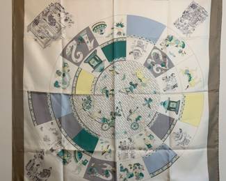 FERRAGAMO Asian Theme Scarf