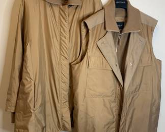 	LAFAYETTE 148 Brown Coat & Vest Duo - Size XXL
