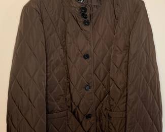 LAFAYETTE 148 Short Quilted Brown Coat - Approx. Size XL
