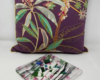 YVES DELORME Pillow & MESOLINI Tray