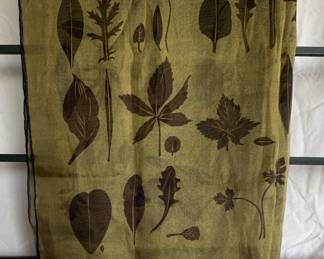 FERRAGAMO Large Green & Black Scarf