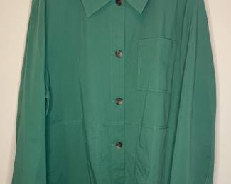 LAFAYETTE 148 Green Shirt Jacket - Approx. Size XL