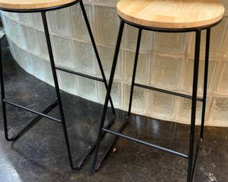 Stools you can sit on.