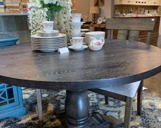 Pedestal tables for maximum seating!