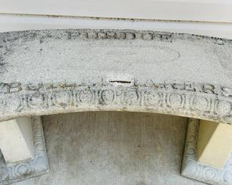 Purdue Boilermaker Concrete Bench-Boiler Up!