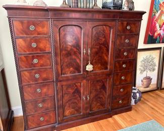 GREAT WALL UNIT WITH DRAWERS AND CAN ACCORADATE A T.V. OR OTHER ITEMS.