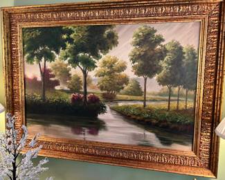 Another large oil on canvas, no signature found.