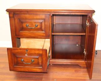 Two drawer file/credenza cabinet.                                            
41" W x 22 1/2" D x 30 1/2" H.   $125.00.