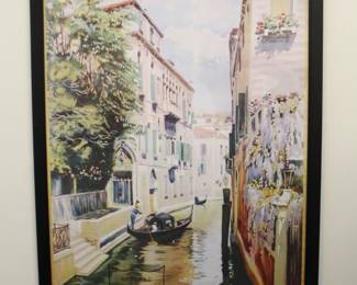 Venezia framed poster.  26" W x 38" L.  $35.00.