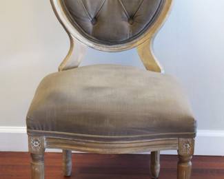 Tufted back upholstered chair. $65.00 each.