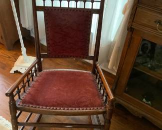 Stick and ball style antique rocker 