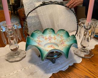 English Wedding Basket.   Mint condition , no flaws 