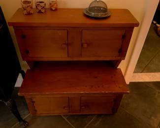 Primitive children kitchen sideboard. 