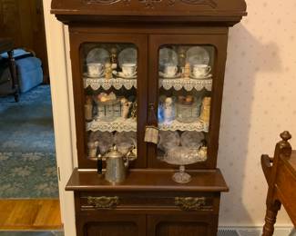 One of a kind children china cabinet fulled with wonderful children’s china sets