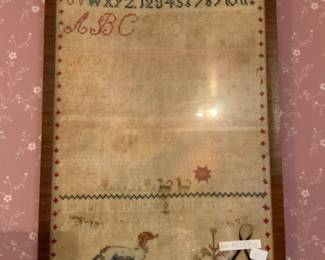 Yes….amazing antique samplers