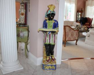 Italian Ceramic Majolica Blackmoor