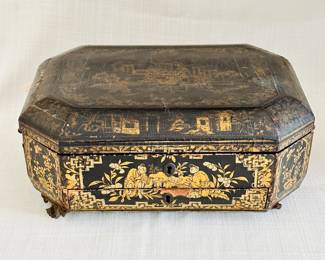Antique chinese sewing box