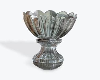 Vintage Heisey Punchbowl on stand with cups. 