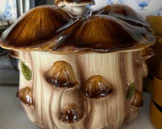Mid Century ceramic mushroom soup tureen 