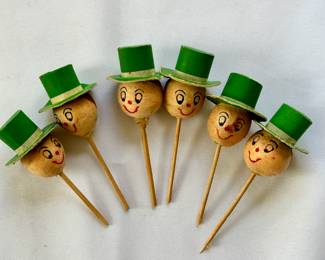 Vintage cupcake toppers 