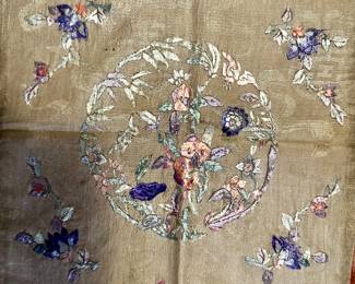 Vintage embroidered textile