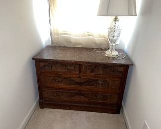 Marble top Victorian dresser