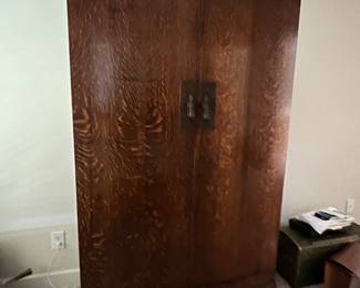 Tiger oak English wardrobe