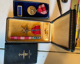 Bronze star, distinguished service, and service diary
