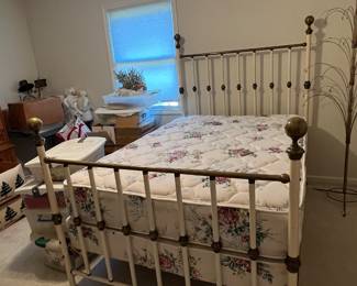 Antique iron bed
