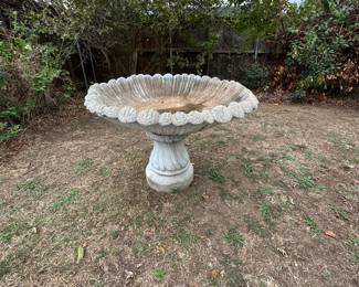 Nice big concrete bird bath 