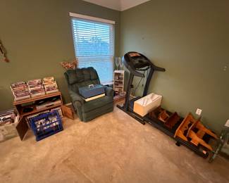 Nice recliners & treadmill & rca record player 