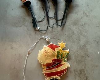 With a Christmas lighting