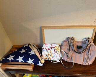 Nicole Miller, purse, and Liz Claiborne purse