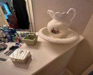 Wash basin & pitcher