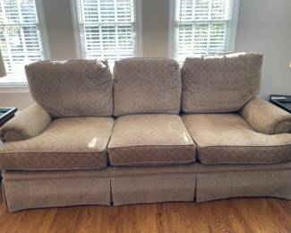 Fabric couch in excellent condition measures 91”x41” Retails for $4,000 asking $800